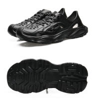Nueva moda zapatos de playa para hombre, sandalias huecas de verano, suela gruesa antideslizante, tendencia, zapatos con agujeros. - details 15