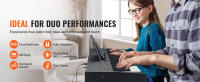 SucceBuy Piano digital contrapesado: 88 teclas totalmente contrapesadas, teclado dual, parlantes, 200 tonos/r ritmos, Bluetooth/USB/MIDI - details 0