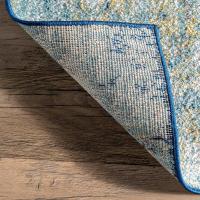 Alfombra cascada vintage abstracta, 152 cm x 243,8 cm, azul - details 6