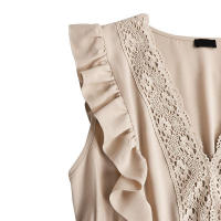 Ence vestido de mujer plisado sin mangas, ropa con cuello en V, verano - details 10