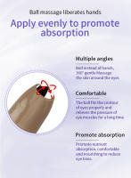 Crema Oculista Anti-Arrugas O'Cheal con Bola de Rodillos Secado Rápido, Hidratante, Acido Hialurónico Serum Refrescante para Ojos Desvanece Líneas Finas - details 7