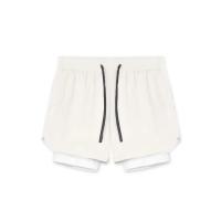 Pantalones Cortos de Nylon con Bolsillo Ideal para Entrenamiento Muscular y Correr 2 en 1 Deportiva - details 0