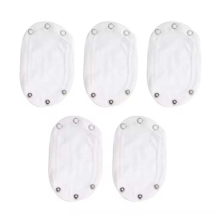 Pelele Unisex de 5 piezas para Bebé y Niño, mono superutilitario, Mono para pañales, película extensible (blanco) - 1