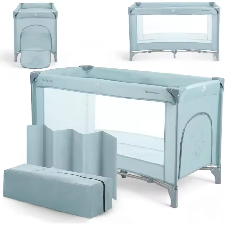 Cuna de Viaje Ligera y Plegable 15kg Tamaño 120x60 cm Nivel 1 Deportes y Exteriores - 1