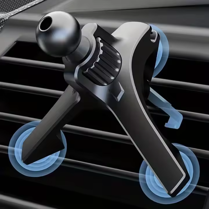 Actualización de Clips de Soporte para Teléfono de Coche Abrazadera de Gancho de Salida de Aire de Coche con Cabeza de Bola de 17mm para Soporte de Teléfono Móvil con Imán - 1
