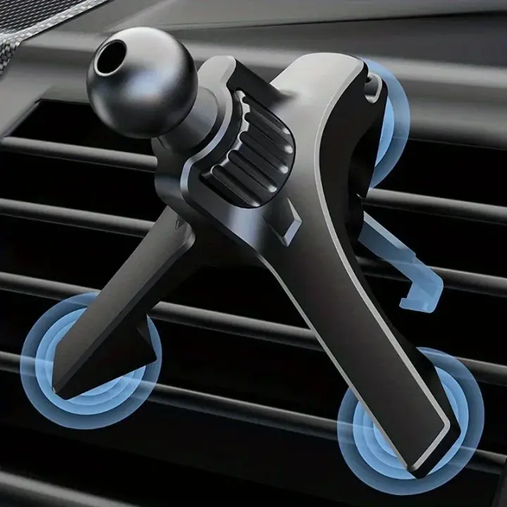Actualización de Clips de Soporte para Teléfono de Coche Abrazadera de Gancho de Salida de Aire de Coche con Cabeza de Bola de 17mm para Soporte de Teléfono Móvil con Imán - 1