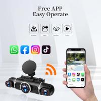 Camara de Tablero 4 Canales Cámara de Coche Trasera y Delantera con Tarjeta de 64GB, WiFi Incorporado, Grabación de 360 Grados - details 1