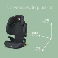 Coche Respaldo Alto, 3,5 - 12 años, 100 - 150 cm, Silla Coche ISOFIX, Protección Impactos Laterales G-CELL, Altura Ajustable, Abrochado Rápido y Fácil, Gris Básico - details 6