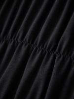 Camiseta elegante de verano Y2k para mujer, camisetas básicas de manga corta con cuello redondo arrugado, ropa de calle estética - details 19
