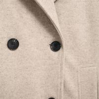 2024 otoño nuevo estilo europeo y americano doble botonadura solapa de manga larga de lana suave chaqueta suelta - details 14