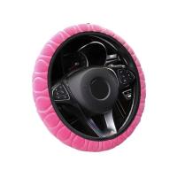 Funda de felpa para volante de coche, cuero corto suave y cálido, antideslizante, decoración de coche para hombres y mujeres, invierno - details 4