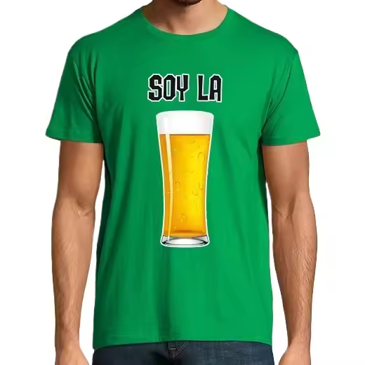 soy la CAÑA Camisetas CERVEZA,Pack Regalo Camiseta Personalizada - 1