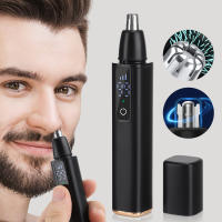 Recortador de vello Nasal eléctrico para hombres, depilación de nariz indolora, recargable, cortapelos Nasal para orejas, lavable, Motor de alta velocidad - details 1