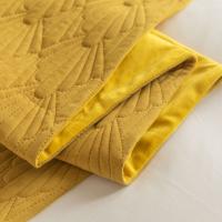 Carrileras Decorativas Para Cama con Patrón de Concha en Terciopelo Nuevo Diseño en Color Gris Rosa Amarillo Azul Verde Material Poliéster Hecho en China - details 15