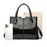 Bolso de hombro de charol de cuero PU para mujer, bolso de diseñador de lujo, bolso de compras de gran capacidad, moda - details 20