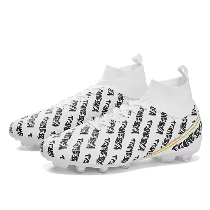 Hombres y mujeres de alta calidad mandarín pato color tf uñas rotas artificial plana AG uñas largas zapatos de fútbol. - 1