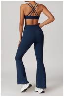 Pantalones de Yoga de Cintura Alta para Mujeres Ajuste Ajustado, Levantamiento de Cadera, Estilo Plumedo Ideal para Yoga y Fitness Material de Nylon - details 16