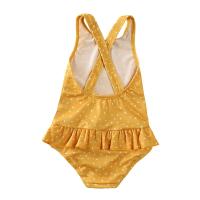 Chic Traje de Baño de Una Pieza Floral sin Espalda para Niñas Bikini de Bebé a Prueba de Sol con Sombrero Perfecto para Vacaciones en la Playa - details 3