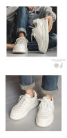 Nuevos zapatos blancos de suela gruesa retro realzados, zapatos de pan con suela de muffin Dexun - details 2