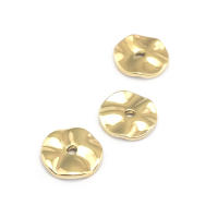 Cuentas de Espacio de Onda Redonda de Metal Dorado 18K 30PCS Alturas Varias Ideal para Hacer Joyas - details 14