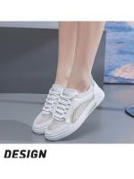 Zapatos de Malla de Verano 2025 Zapatillas Casuales para Mujeres Antideslizantes y Resistentes al Desgaste Zapatos de Suela Suave Versátiles Coreanos Blancos - details 11