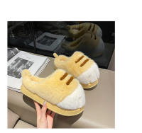 Zapatillas de casa con bolsillo grande, lindas, cálidas y resistentes al frío, de terciopelo de invierno para mujer. - details 16