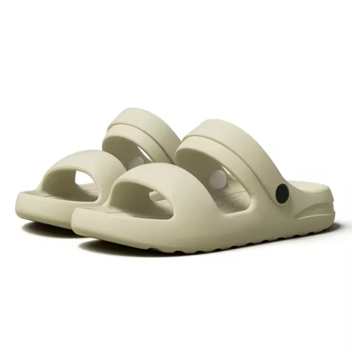 Zapatillas de verano para mujer, sandalias de playa EVA con parte inferior gruesa, chanclas antideslizantes ligeras a la moda, zapatillas informales suaves para interiores - 1