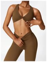 Pantalones de Yoga con Flecos en Forma de V para Mujeres Leggings de Cintura Alta y Pierna Ancha para Gimnasio y Deportes Pantalones de Baile - details 7
