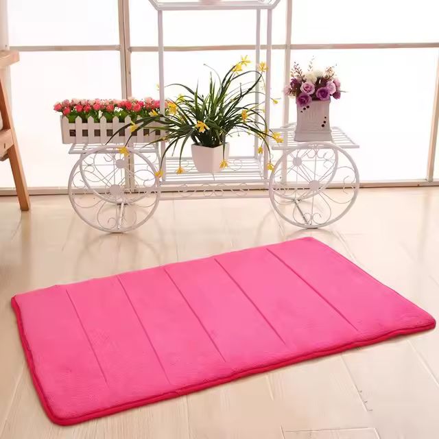 Alfombrilla de baño para el hogar, alfombras de espuma viscoelástica suave, súper absorbentes, para dormitorio, suelo de inodoro, ducha, decoración, 12 colores - 1