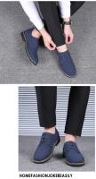 Zapatos Casuales de Oxforde Azul Talla Grande 38-48 Zapatos de Vestir Transpirables de Lujo para Hombres - details 16