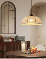 LEFANGXING Lámpara de Dinería de Tela Retro Estilo Wabi-sabi para Dormitorio, Tienda de Ropa, Sala de Estar Luz de Alumbramiento de Lino y Algodón Zen Crema - details 6