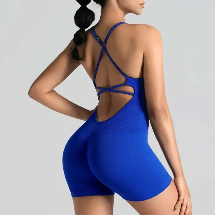 Mono de Yoga para Mujeres Pantalones de Gimnasio con Almohadilla Ropa Deportiva para Levantamiento de Pesas FIESS - 1