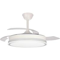 Ventilador LED aspas plegables Blanco 45W con Memoria de encendido y Mando a distancia CCT Regulable - details 2
