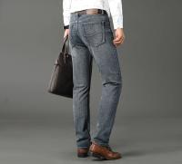 Vaqueros elásticos informales de pierna recta para hombre, pantalones vaqueros de trabajo azules y negros, modernos y clásicos, ropa de marca para hombre - details 8