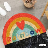 Alfombra antideslizante de dibujos animados para puerta de entrada, Felpudo con lazo de alambre para quitar el polvo, ideal para pasillo, cocina y baño, novedad - details 6
