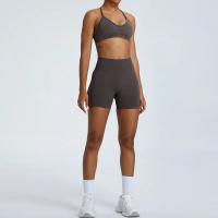 Pantalones de Yoga sin costuras para mujer, pantalones cortos deportivos para correr, transpirables, cintura alta, LICRA - details 13