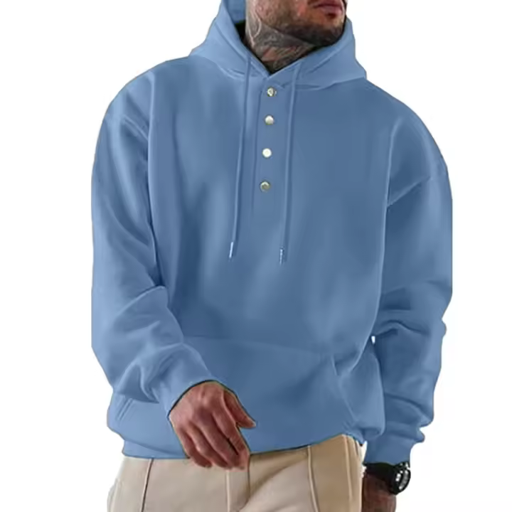 Chaqueta con capucha de manga larga para hombre, suéter informal, ropa de otoño e invierno, 2024 - 1