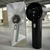 Ventilador pequeño de alta velocidad de 100 velocidades, pantalla digital de carga USB, gran turbina de gran potencia de viento, ventilador de mano - details 2