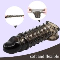 Empaque privado Anillos sexys para hombres Funda reutilizable para testículos Retraso de la eyaculación Erección más fuerte Estimulación Juguetes sexuales para parejas masculinas adultas - details 3
