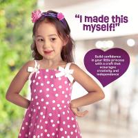 Kit para hacer diademas para niñas, haz tus propias diademas de moda para niños, juego de accesorios para el cabello DIY - details 7