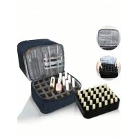 Bolsa Portátil Para Uñas De Doble Capa Organizador De Viaje Bolsa Multifuncional Para Esmaltes Y Aceites Esenciales Material PU Estilo Moda - details 12