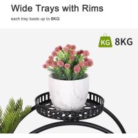 Estantería para Macetas de Metal con Ruedas Soporte Universal para 6 Niveles con Ruedas - details 5