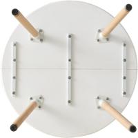 Juego de comedor moderno de 4 sillas, estructura conjunta, mesa redonda, mesa de cocina - details 5