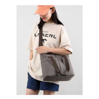 Bolso de hombro único, bolso de mano versátil y moderno para mujeres, bolso cruzado de lona estilo coreano - details 11