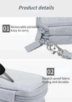 Bolsa Digital portátil de viaje, cargador, Cable de datos, organizador USB, bolsa de almacenamiento de accesorios electrónicos impermeable - details 4