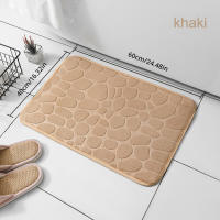 Alfombra de Piedra Embossed para el Hogar Absorbente de Agua, Estilo Sencillo 30*40*2cm - details 12
