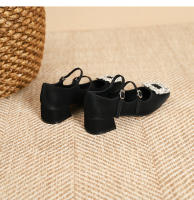 Zapatos de mujer con tacón bajo y hebilla plana - details 21