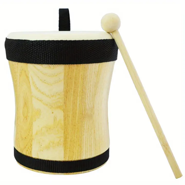 Bongo tambor de mano indio auténtico, instrumento de percusión tradicional para entusiastas de la música - 1