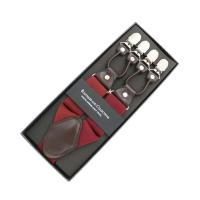 Tirante de cuero de moda de 35 mm de ancho con 6 clips, tirante retro casual para hombre, cinturón, regalo para padre/esposo - details 13