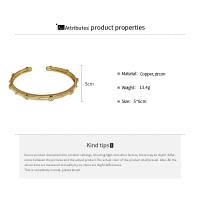 Nueva pulsera coreana exquisita geométrica con apertura Simple, pulsera de Metal elegante a la moda, joyería para mujer - details 1